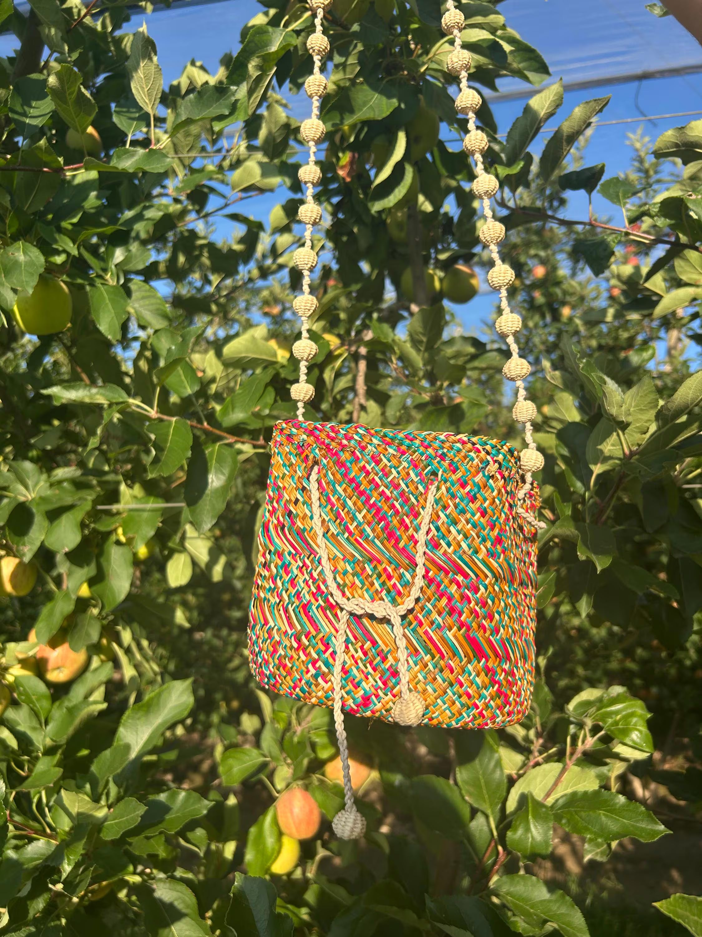 Bolso artesanal de palma de iraca